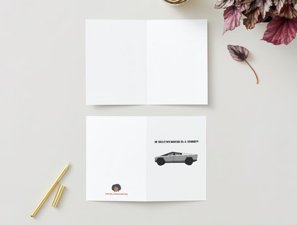 Digital Download - Bestie in a tessie - Galentine's Day Card
