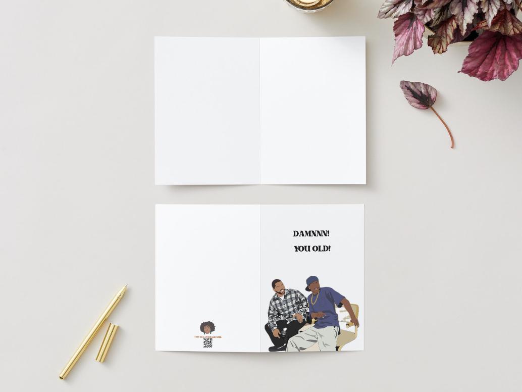 Digital Download - Craig and Smokey - Damnn! you old! Birthday Card