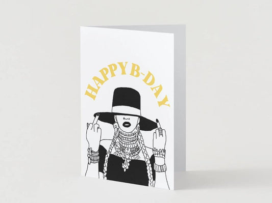 Beyonce Physical "Happy bday" Music Birthday Card - 5x7