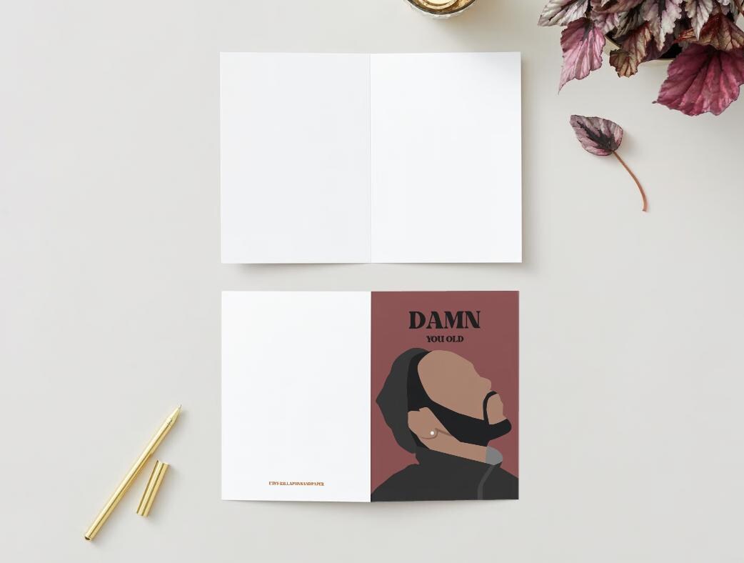 Digital Download - Kendrick Lamar "Damn you old" Greeting Card