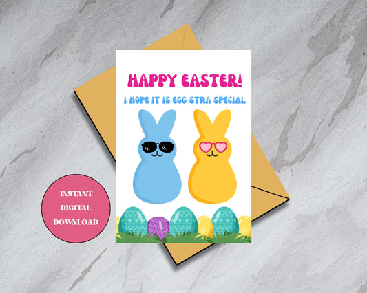 Happy Easter Card - Funny & Adorable! - Digital Download
