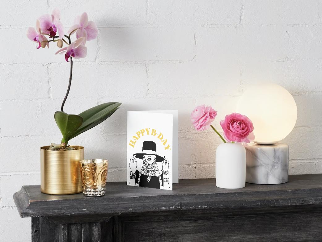 Beyonce "Happy bday" - Digital Download Card