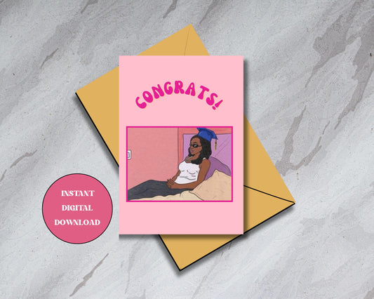 Tiffany "New York" Pollard Graduation - Digital Download Card