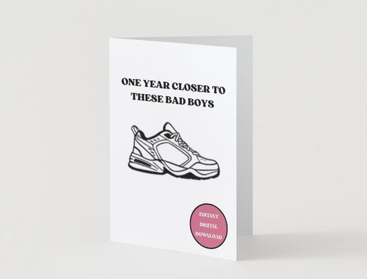 Dad Shoes - New Balances - Sneakerhead Digital Download Birthday/Father's Day Card