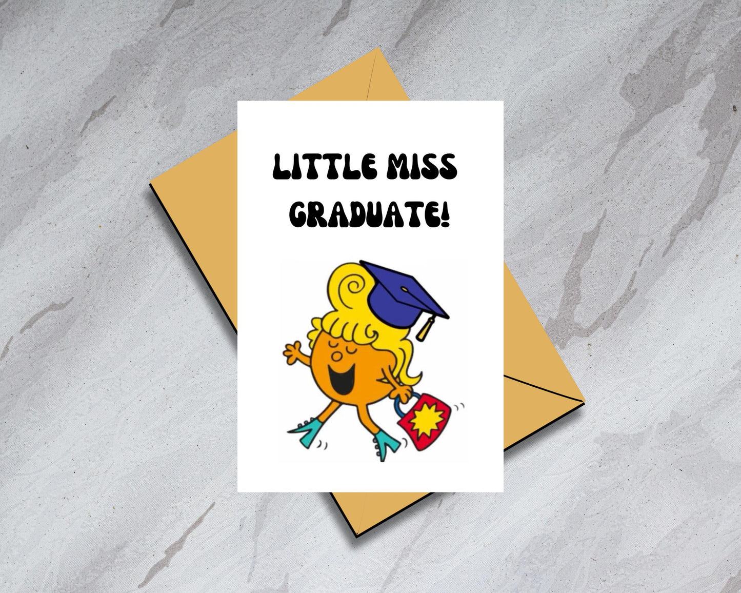 Little Miss Graduate Physical Card  - 5x7