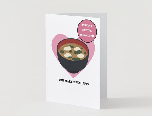 Digital Download - You make me so happy - Valentine's Day Card